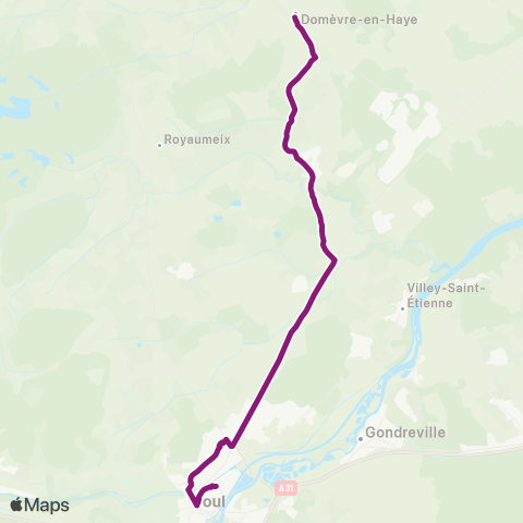 Colibri Domevre-en-Haye - Gare routiere map