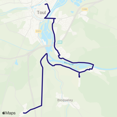 Colibri Pierre-la-Treiche - Gare routiere - Gye map