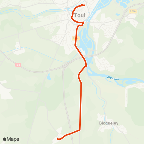 Colibri Gye - Avancée Porte de Metz map