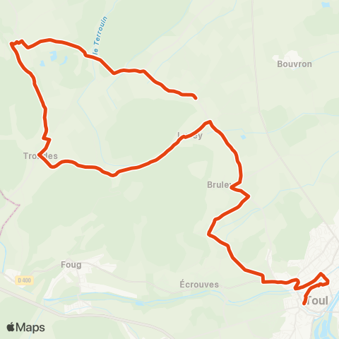 Colibri Trondes - Valcourt / Valcourt - Trondes map