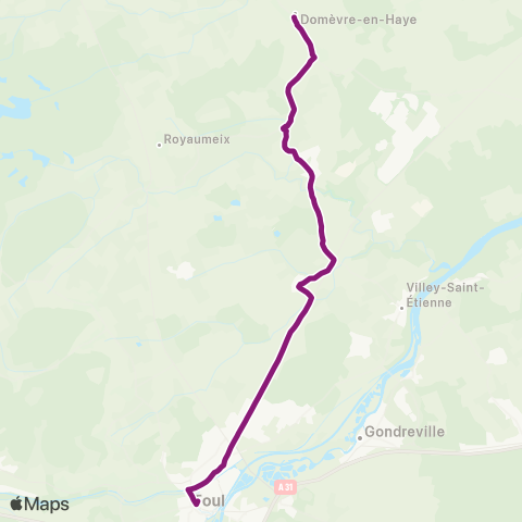 Colibri Domevre-en-Haye - Gare routiere map