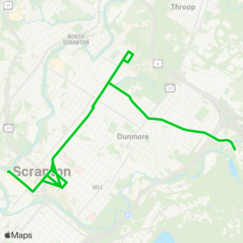 COLTS Drinker-Marywood map