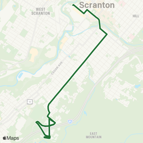 COLTS Valley View / Hilltop map