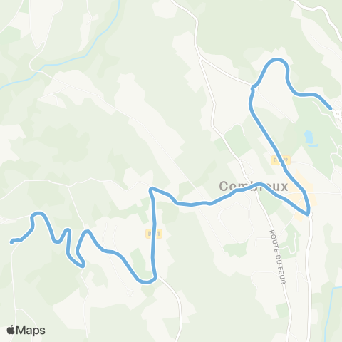 Skibus Combloux Navettes Gratuite - Village - la Cry map