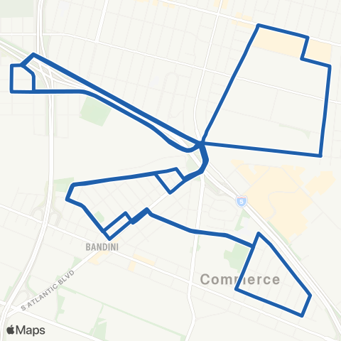 City of Commerce Commerce Connect map