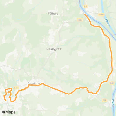 CoqueliGO Scolaire Serrières / Annonay map