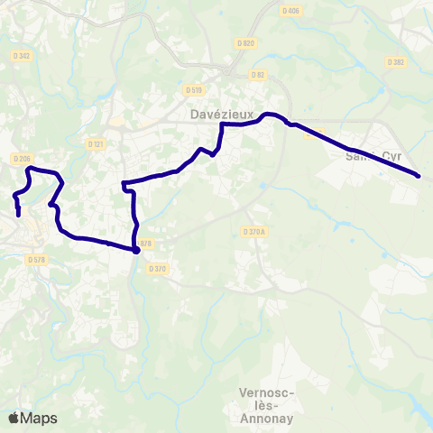 CoqueliGO Scolaire St Cyr / Annonay map