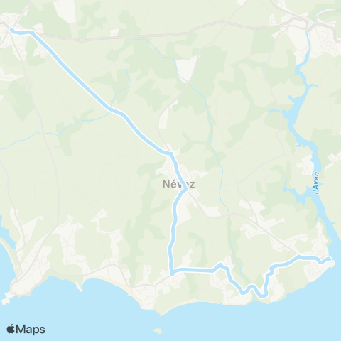 Coralie Trégunc Ctre - Névez Mairie - Névez Port Manech map