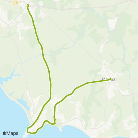 Coralie Pouldohan - Trégunc - Trévignon - Névez map