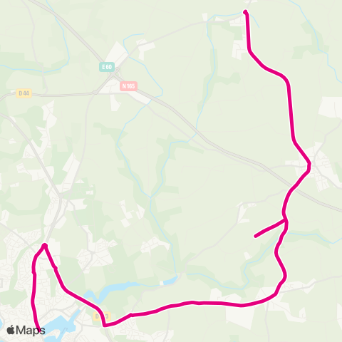 Coralie Cadol - Melgven - Concarneau Centre map