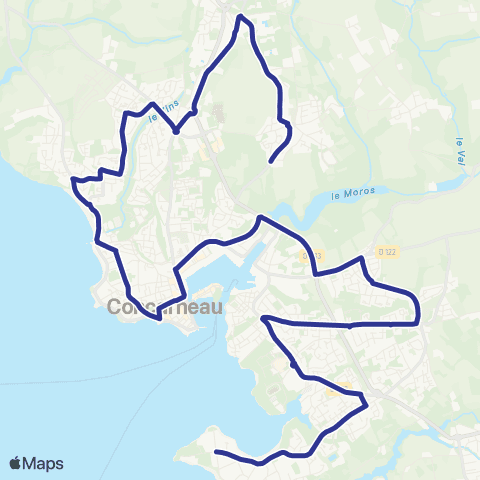 Coralie Beuzec - Sables blancs - Ctre ville - Cabellou map