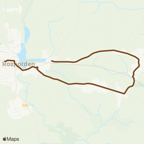 Coralie Kernével - Rosporden map