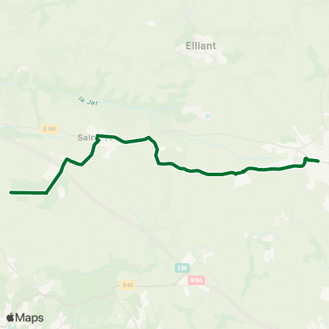 Coralie Saint-Yvi - Rosporden map