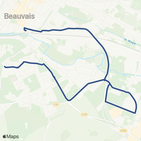 Corolis - Réseau scolaire Ligne 501 map
