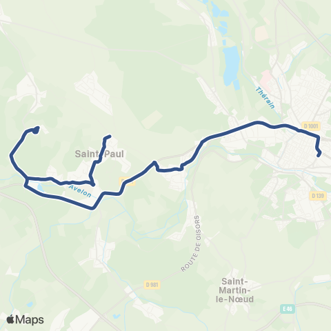 Corolis - Réseau scolaire Ligne 512 map