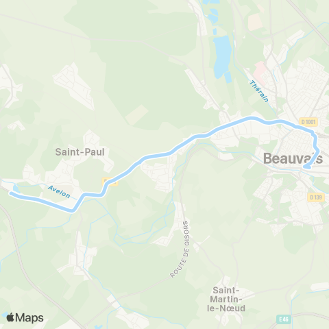 Corolis - Réseau interurbain Ligne 518 map