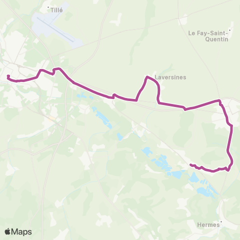 Corolis - Réseau interurbain Ligne 521 map