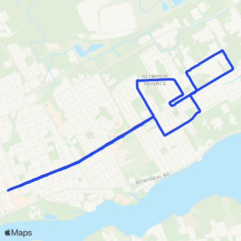Cornwall Transit Sunrise map