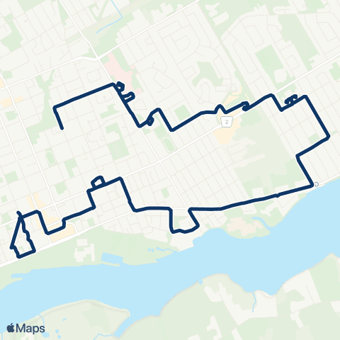 Cornwall Transit Community Service map