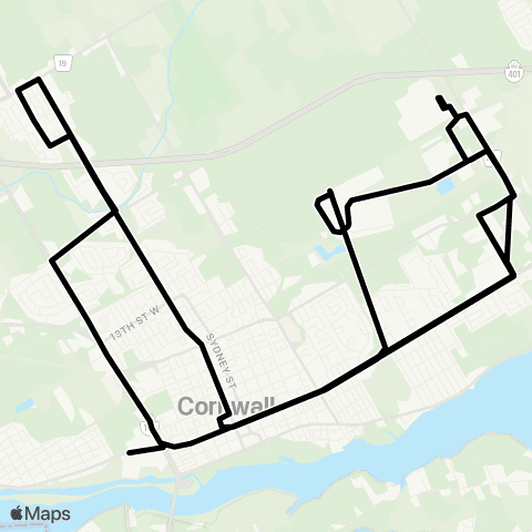 Cornwall Transit Business Park map