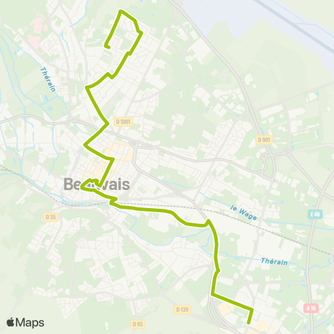 Corolis - Réseau urbain Ruisselets - Délie map