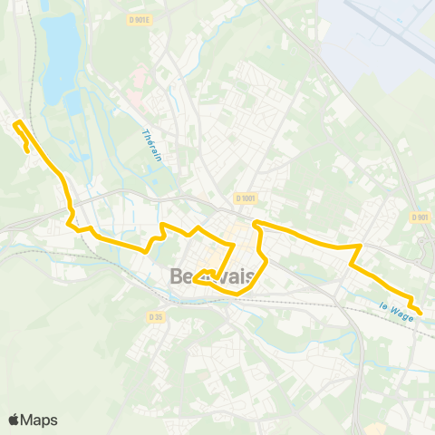 Corolis - Réseau urbain Châtaigniers - Moulin de Bracheux map