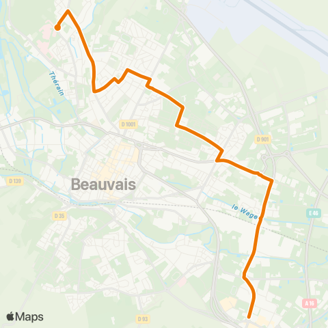 Corolis - Réseau urbain Hôpital - Délie map