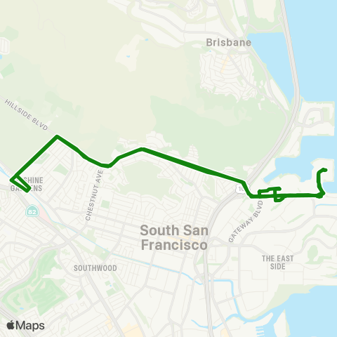 Commute.org Oyster Point BART map