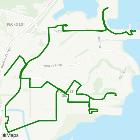 Commute.org Oyster Point Ferry map