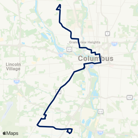 COTA Northwest / Harrisburg map