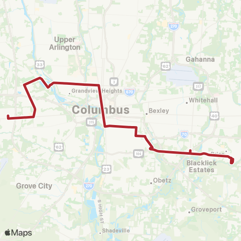 COTA West 5th Ave / Refugee map