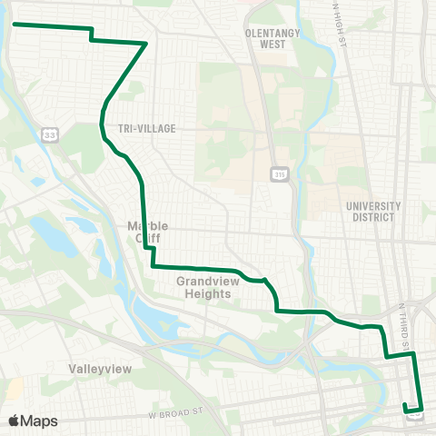 COTA Arlington / 1st Ave map