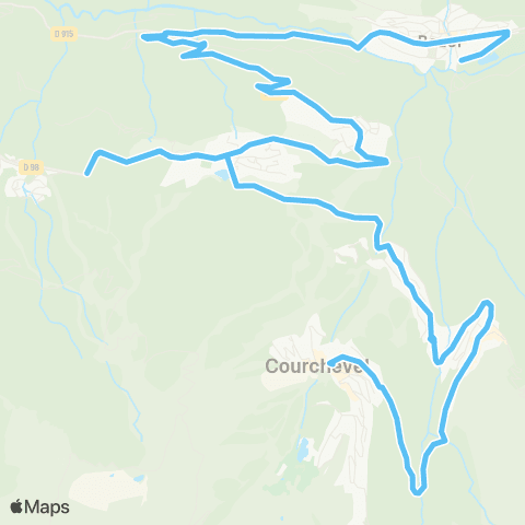 Navettes de Courchevel C map