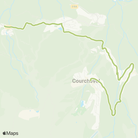 Navettes de Courchevel B map