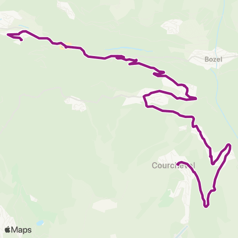 Navettes de Courchevel I map