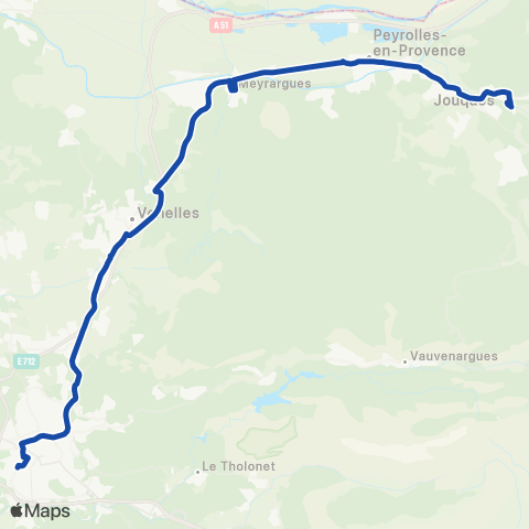 Pays d'Aix Mobilité Jouques - Aix map