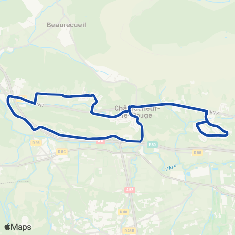 Pays d'Aix Mobilité Ch le Rouge - Prim et Maternelles map