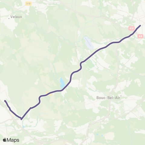 Pays d'Aix Mobilité Vitrolles - Aix map