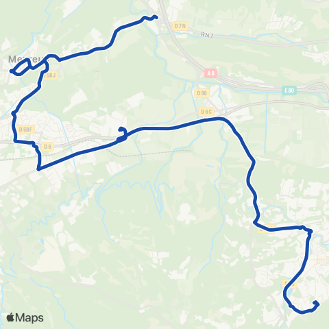 Pays d'Aix Mobilité Meyreuil - Fuveau - Hda - Clg Fuveau map