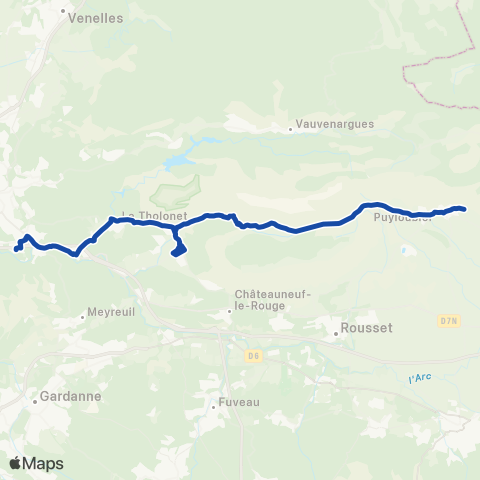 Pays d'Aix Mobilité Puyloubier - Aix map
