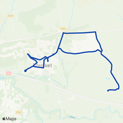 Pays d'Aix Mobilité Rousset - Primaires et Maternelles map