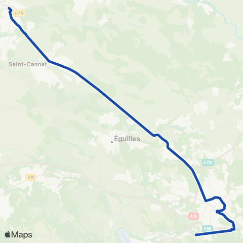 Pays d'Aix Mobilité Lambesc - St Cannat - Aix map