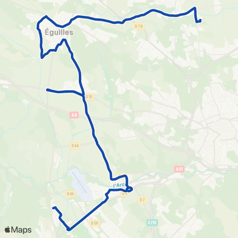 Pays d'Aix Mobilité Milles-Eguilles-Lamb-Clg Chesneraie map