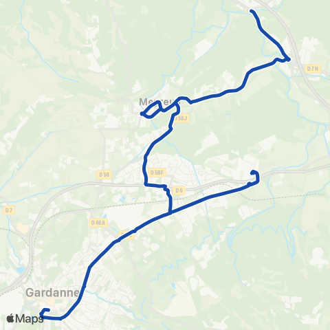 Pays d'Aix Mobilité Meyreuil - Gardanne map