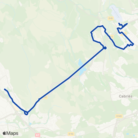 Pays d'Aix Mobilité Vitrolles-Gare TGV-Plan d'Aillane map