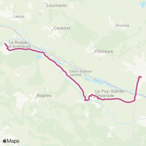 Pays d'Aix Mobilité La Roque-St Estève-le Puy - Pertuis map