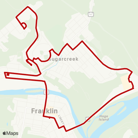 CATA Franklin - North map