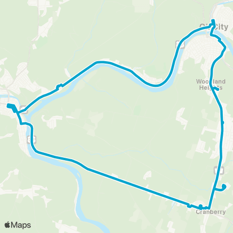 CATA Intercity 2 map