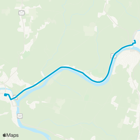 CATA Intercity Expresses map