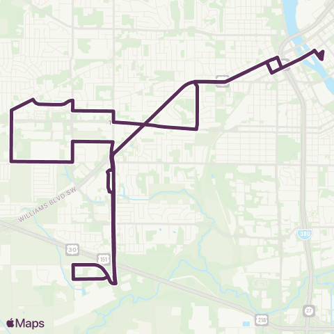 Cedar Rapids Transit  map